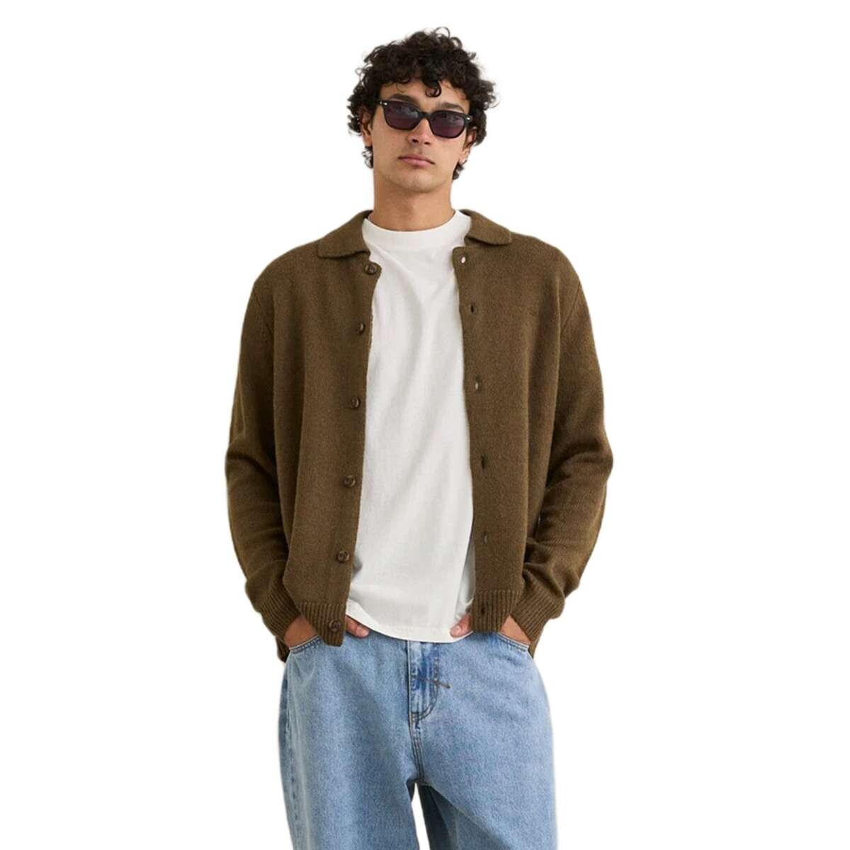 Buzo Rhythm Mohair Button Up - Verde 