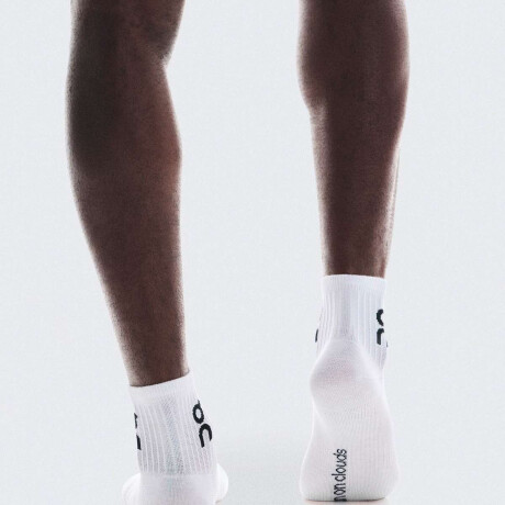 Medias Logo Alto 3P Unisex Blanco