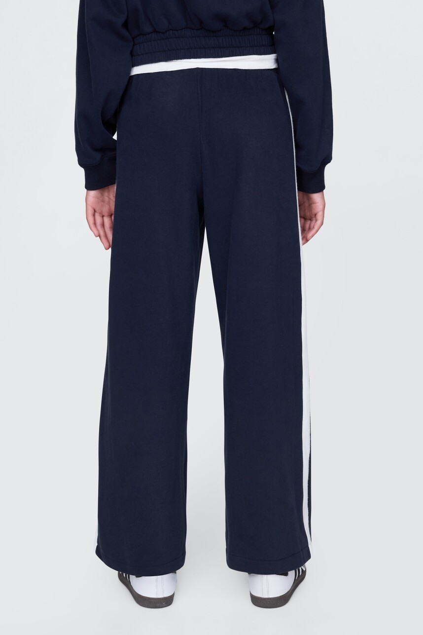 Pantalón Deportivo Logo Gap Sin Felpa Niña Navy Uniform