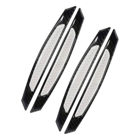 ACCESORIO EXTERIOR - JGO.4 PROTECTORES PUERTA 17X4CM CARBONO / BLANCO - ACCESORIO EXTERIOR - JGO.4 PROTECTORES PUERTA 17X4CM CARBONO / BLANCO -