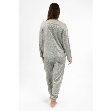 Pijama winola velour animal Verde claro