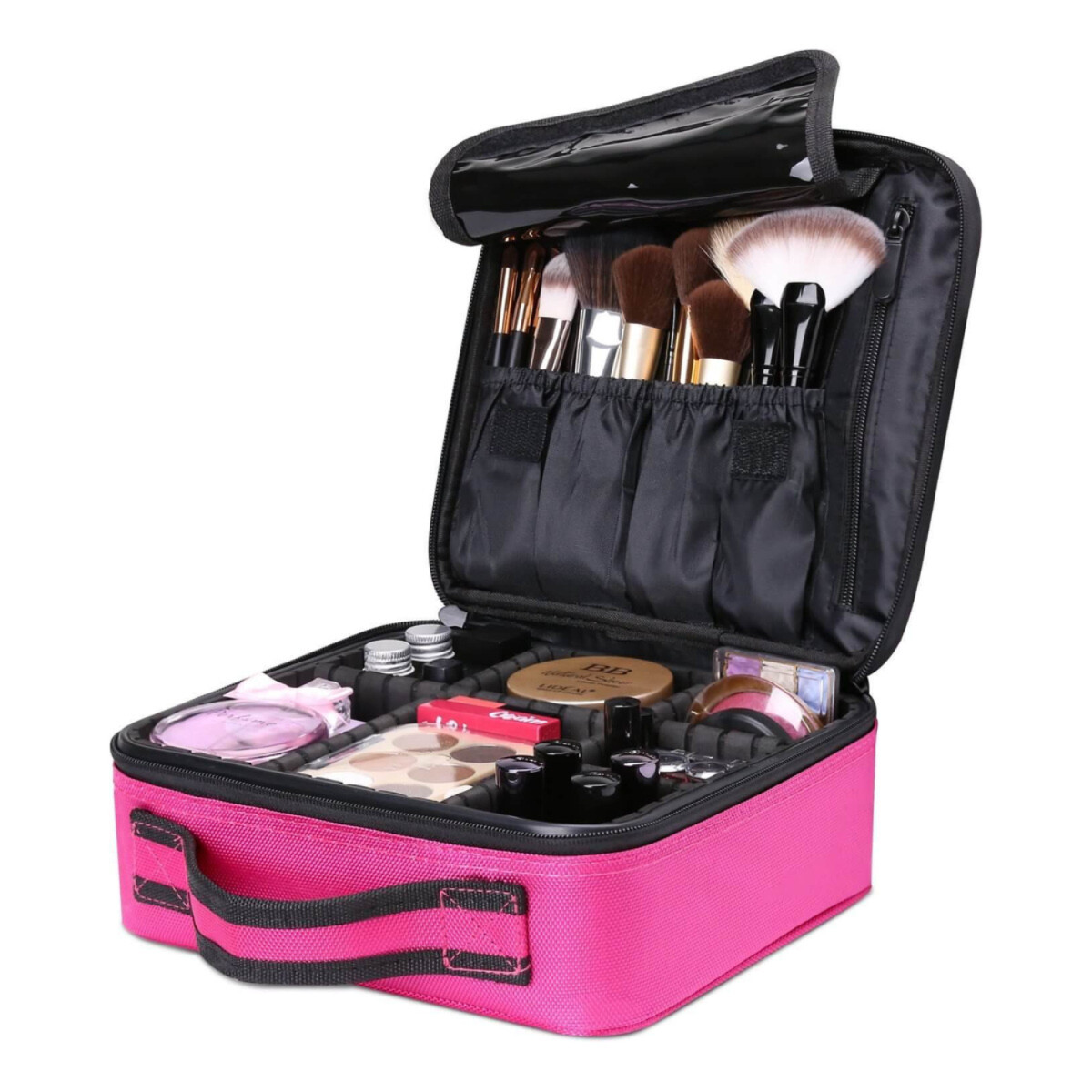 Maleta De Maquillaje Valija Organizadora Maletín Cosmetico - Variante Color Rosa 