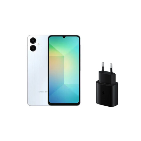 Samsung Galaxy A06 64GB Light Blue + Cargador Carga Rápida 25W ¡De Regalo!