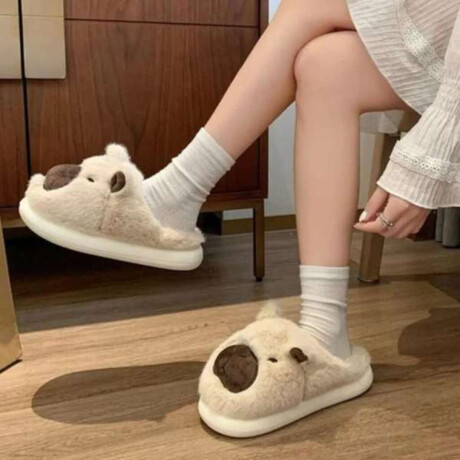 Pantuflas Carpincho Blanco