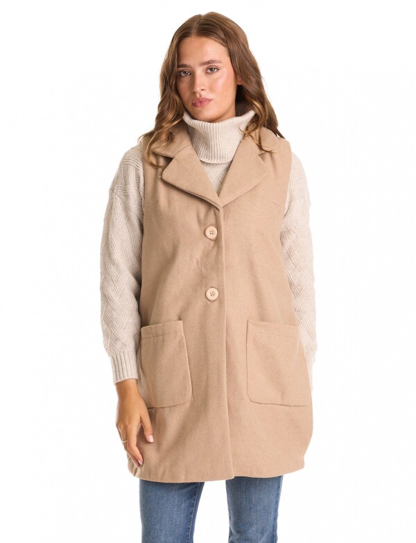 Chaleco Bolsillos BEIGE