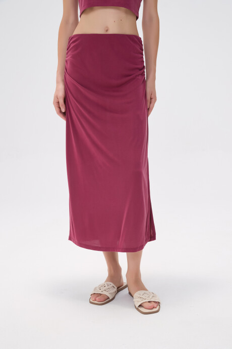 Falda Carien Bordeaux Claro