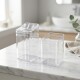 Set de baño, porta cepillo y organizador de mesada TRANSPARENTE