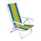 Silla reclinable 4 posiciones aluminio AMARILLO