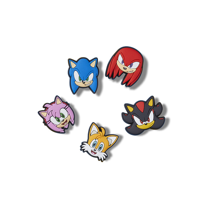 Jibbitz™ Charm Sonic The Hedge Hog 5Pack Multicolor
