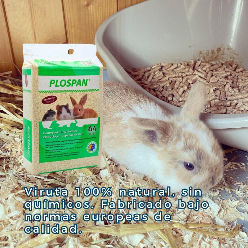 VIRUTA DE MADERA PLOSPAN 64 LITROS