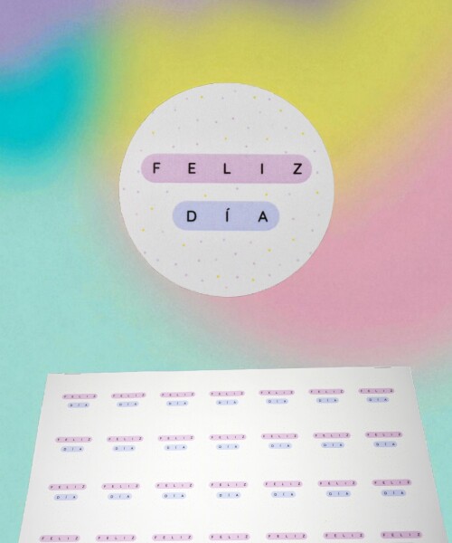 Stickers feliz dia plancha DISEÑO 10