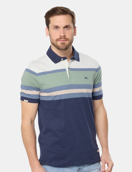 REMERA POLO RAYADA Verde