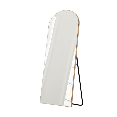 Espejo de pie ovalado con borde Dorado