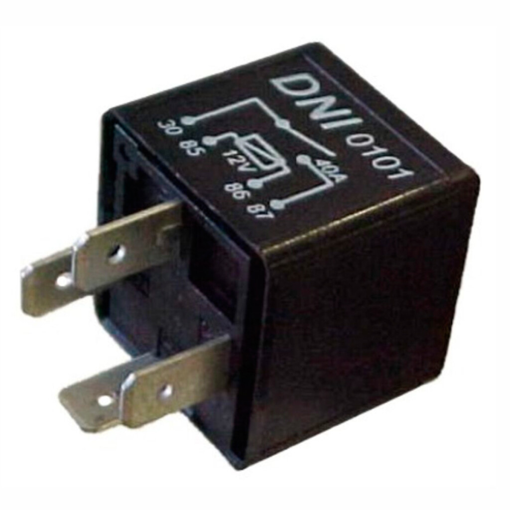 Relé 12V 4 Terminales con Resistencia