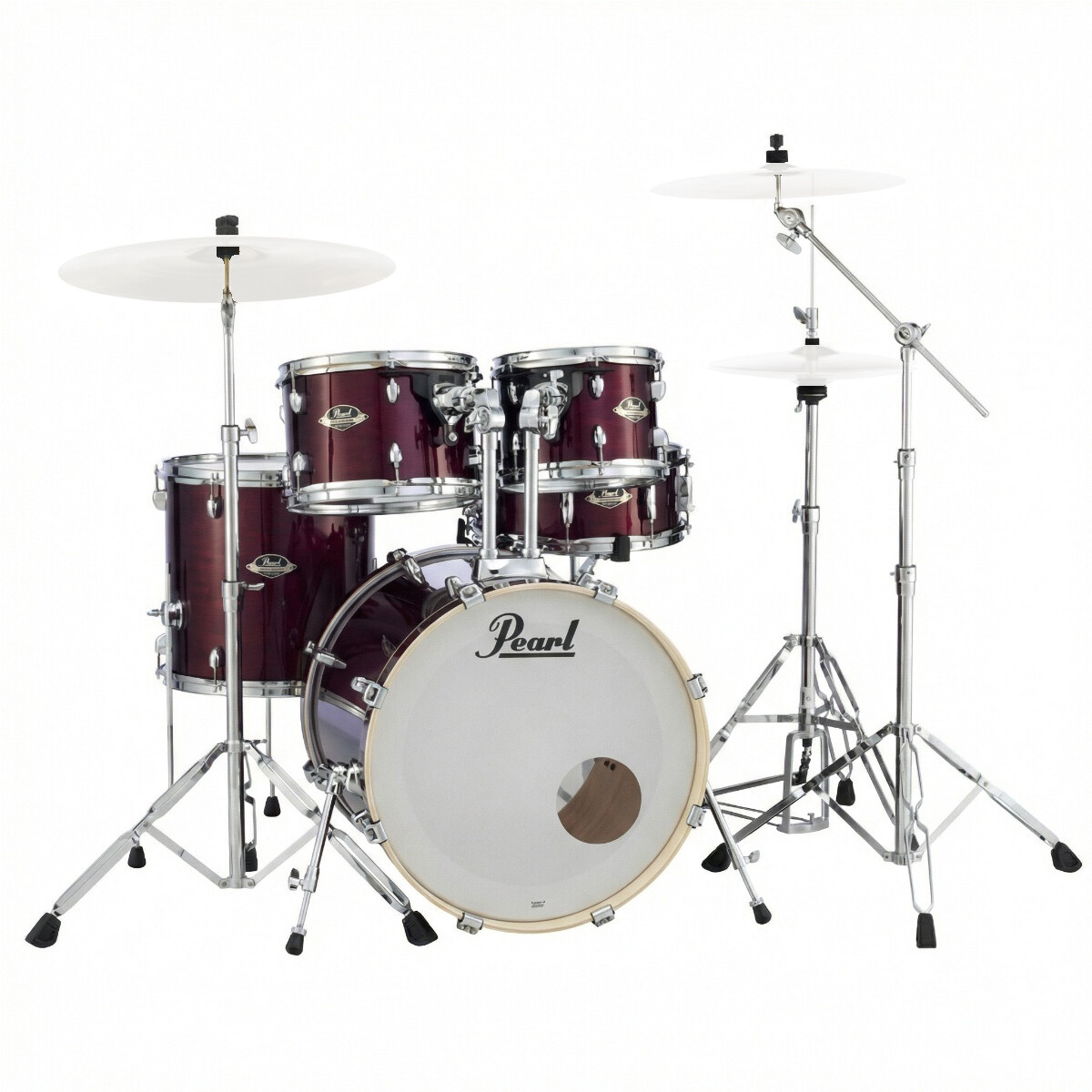 Bateria Pearl Export Exx725spnc864 Satin Scarlet 5c B22 Con Hardware Hwp-830 