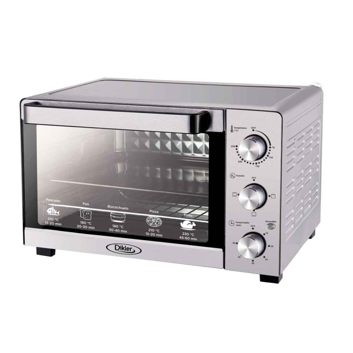 Horno eléctrico Dikler E-30 inox. 30 Lts. 