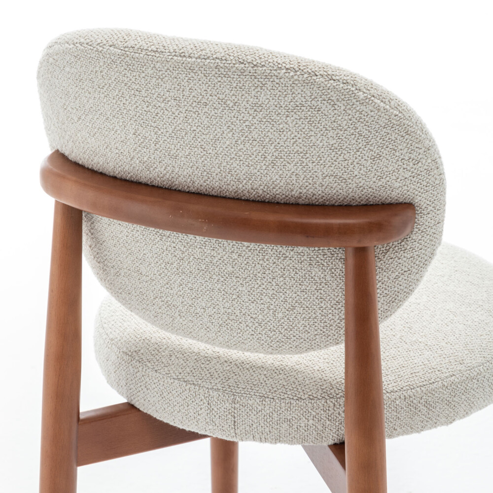 SILLA DE COMEDOR MADERA NATURAL-BEIGE MONZA