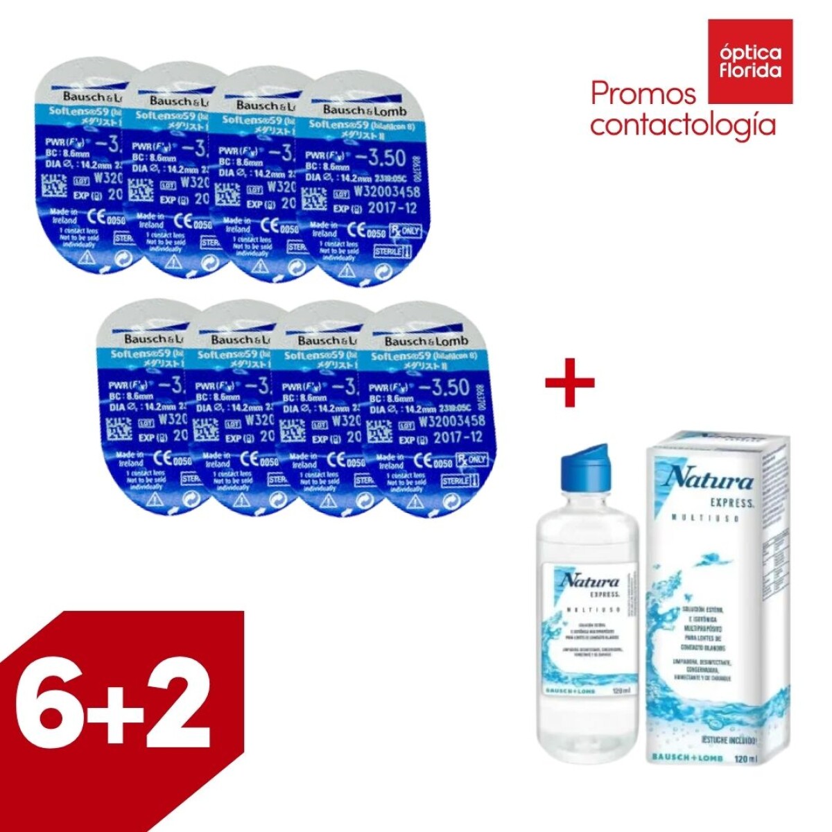 Soflens 59- PROMO 6+2 Renú Natura de 120 ml 