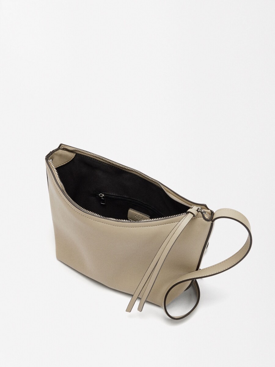 Bolso Bandolera Liso crudo
