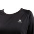 T-SHIRT MC WMN TRNG LOOSE blanco NEGRO