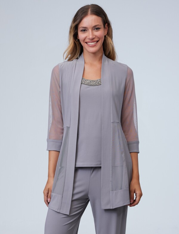 Set Chaqueta, Blusa & Pantalón TOSTADO