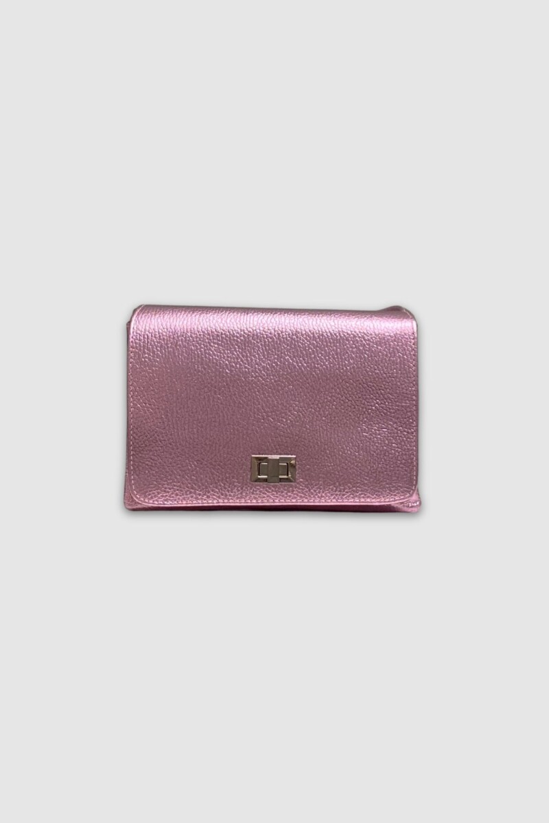 Cartera Gala - Rosado Metalizado 