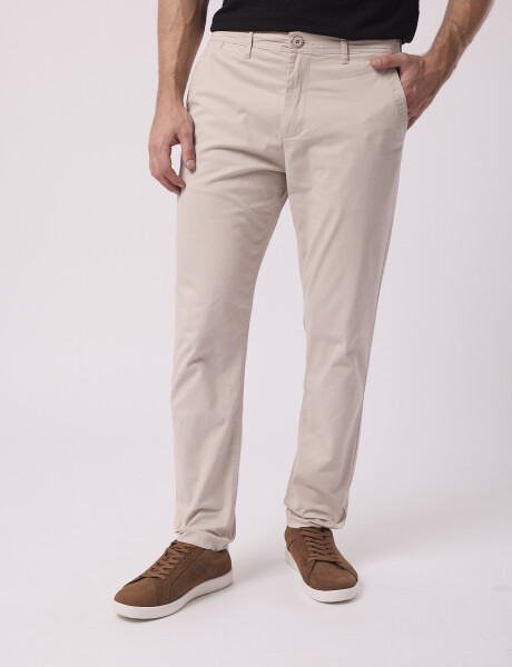Pantalon chino beige