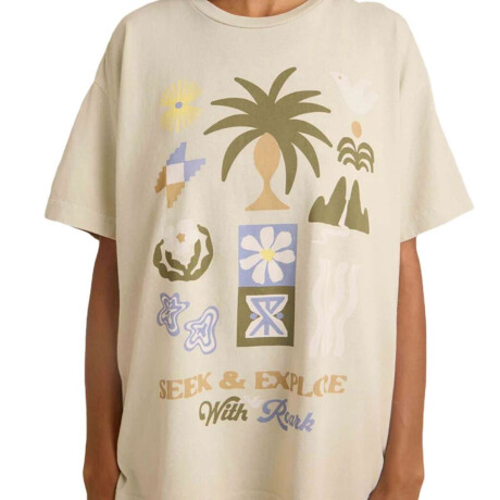 Remera Roark Seeker Oversized Beige