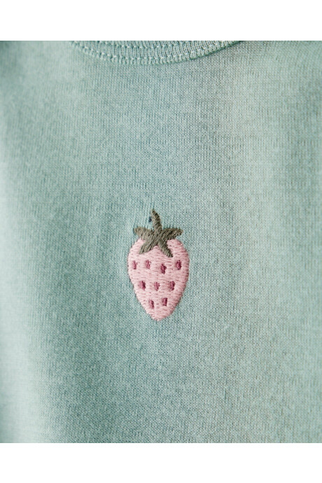 Pack cuatro bodies de algodón, diseño frutas Pack cuatro bodies de algodón, diseño frutas