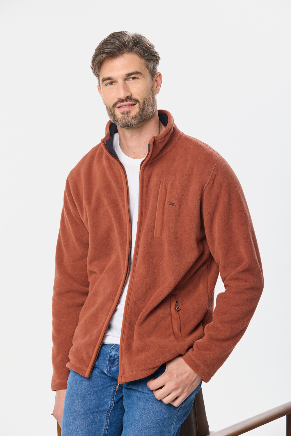 CAMPERA POLAR DE ABRIGO Terracota