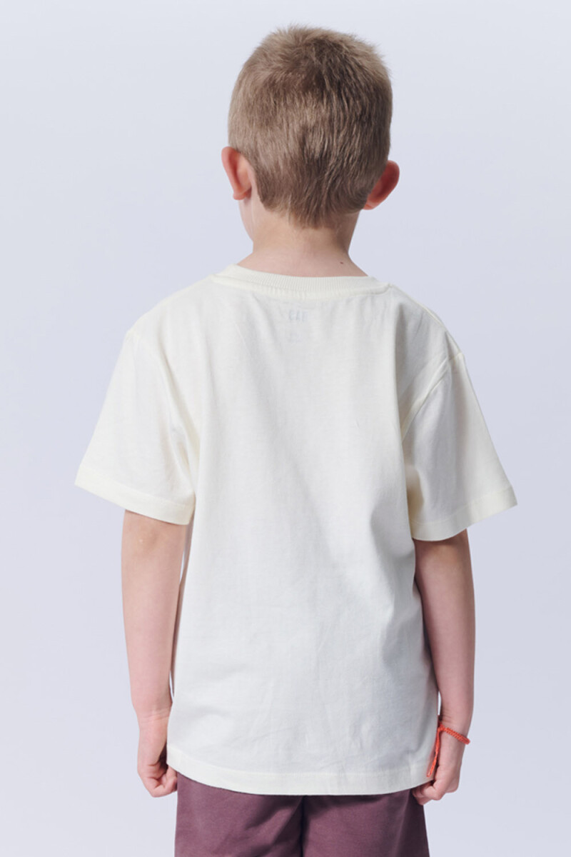 Remera algodón flame Crudo