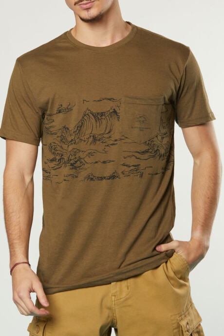 T-SHIRT WAIKO RUSTY Militar