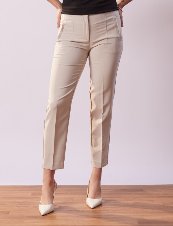 Pantalon Slim Ankle BEIGE
