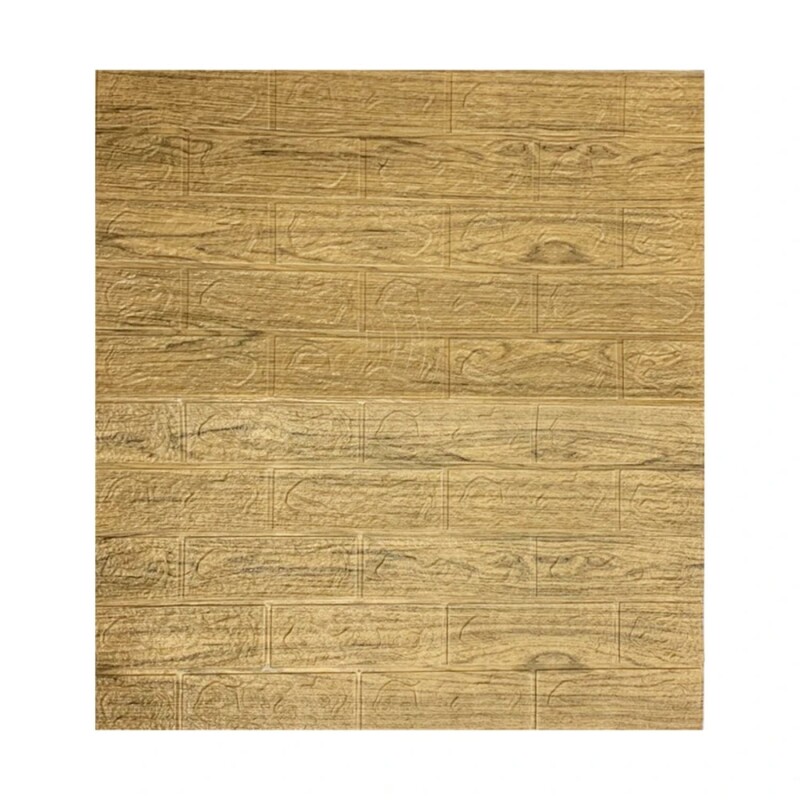 40 Placas Revestimiento Pared Autoadhesiva 70x77cm Promo X40 Madera Marrón