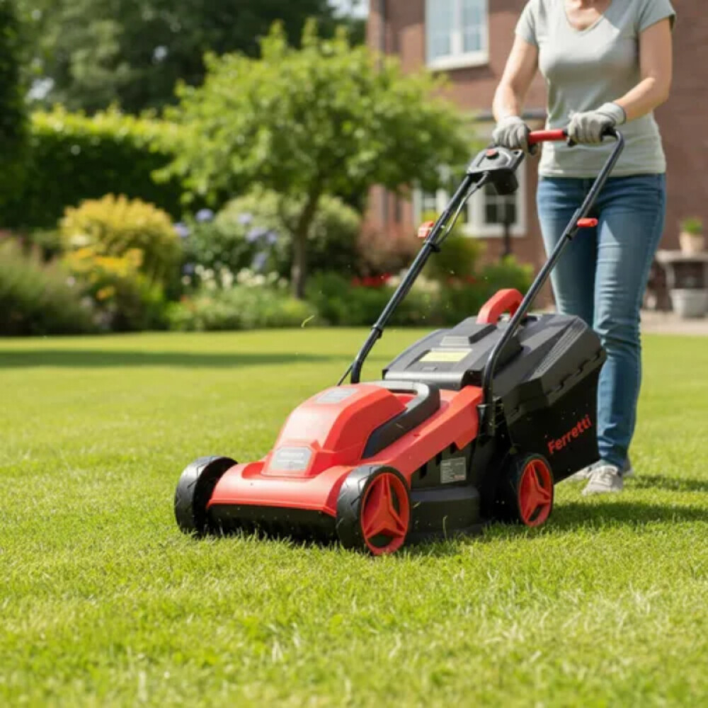 CORTADORA DE CESPED ELECTRICA 220V -1300W verde