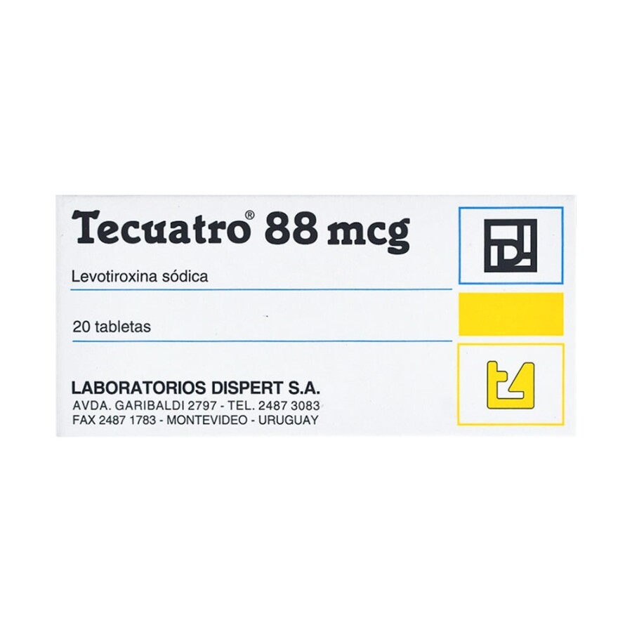 Tecuatro 88 mcg x 20 Comprimidos Tecuatro 88 mcg x 20 Comprimidos