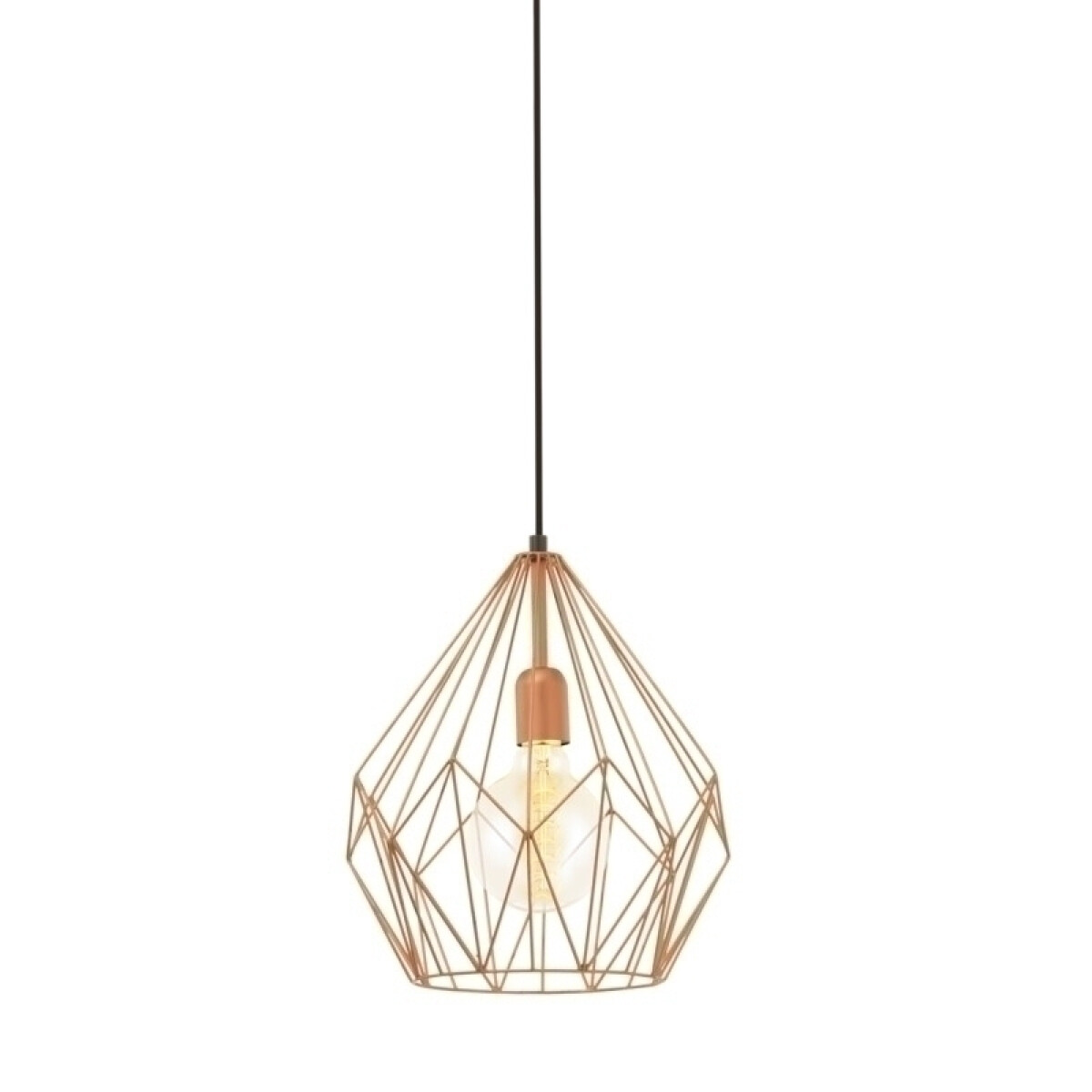 Colgante vintage reja cobre 1XE27 Ø31 CARLTON - EG0224 