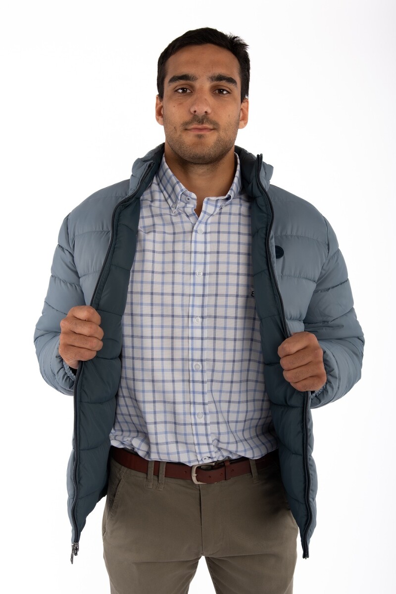 Campera Reversible Kevingston Azul - Celeste