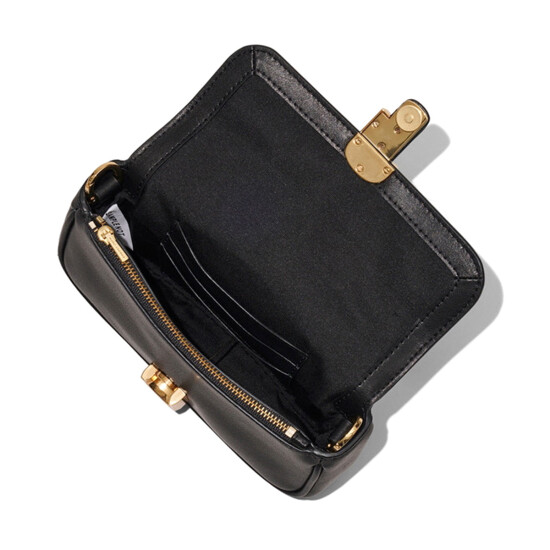 Marc Jacobs - Cartera de hombro con cadena, The Mini Shoulder Bag Negro