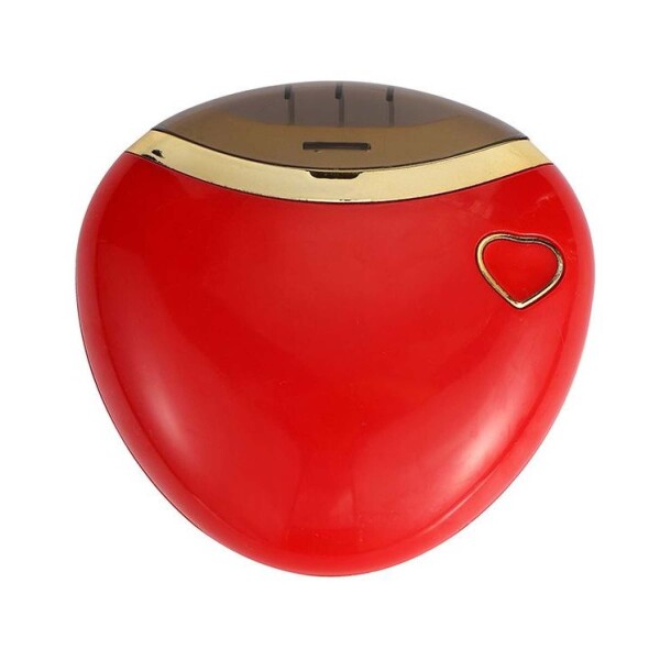 Corta Uñas Eléctrico Portátil USB C/ Función Lima Recargable Color Rojo