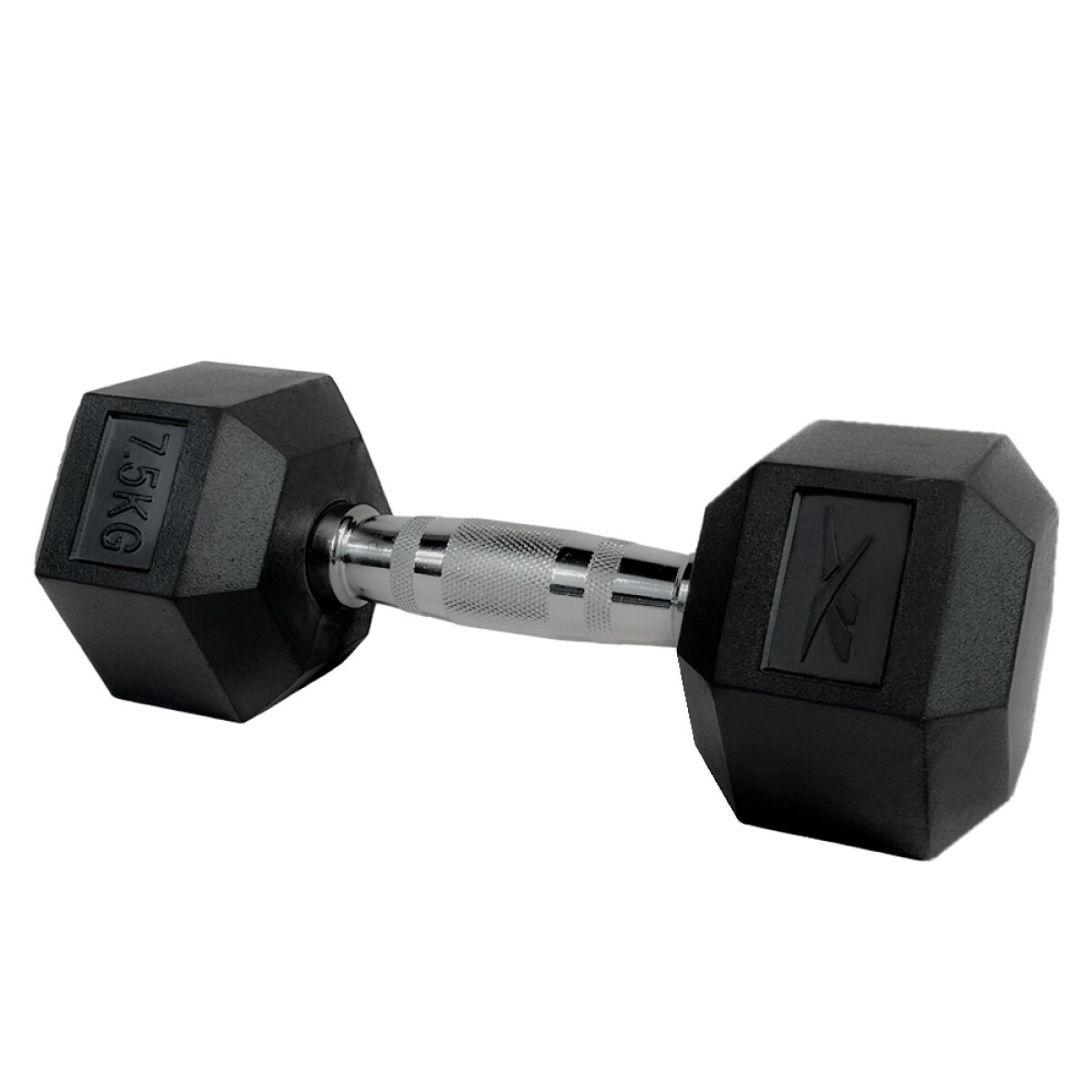 Mancuerna Hexagonal Recubierta De Goma 7.5Kg 