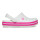 Zuecos Crocs Band Clog Kids C de Niños - 207005 Blanco-rosado