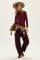 Pantalón Scarlet Bordo