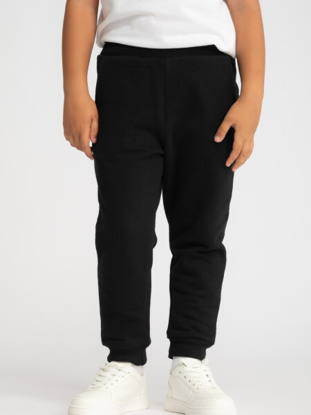 Pantalon deportivo gris Negro