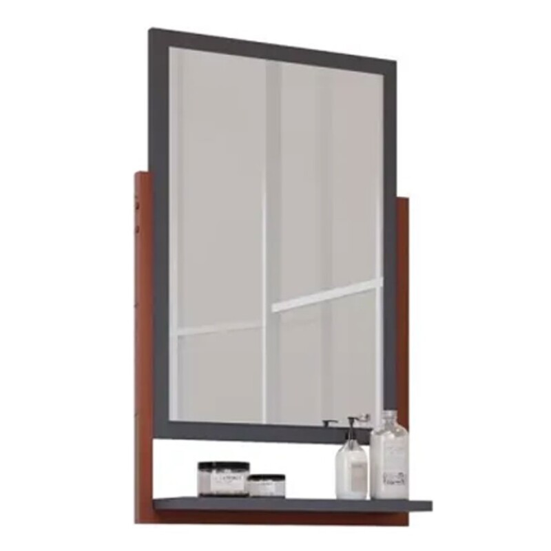 Juego De Muebles De Baño Uni Con Espejo, 60 Cm, Mgm Dark Gray Mobile Juego De Muebles De Baño Uni Con Espejo, 60 Cm, Mgm Dark Gray Mobile