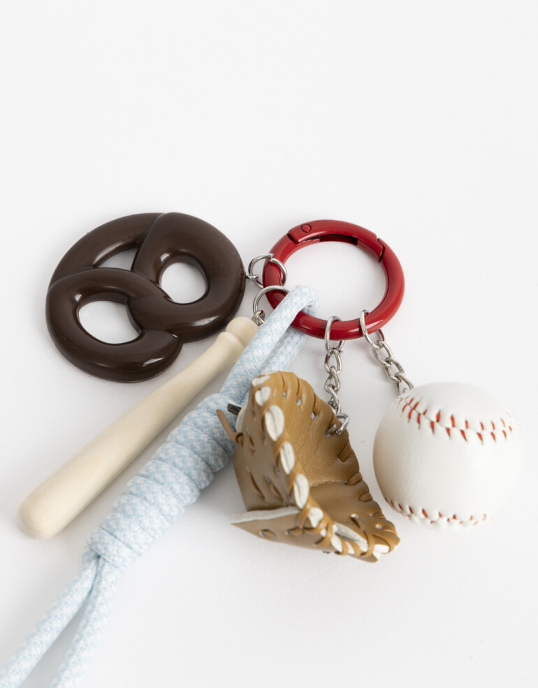 Llavero Cordón Llavero Y Bag Charm Baseball - Combinacion Multicolor