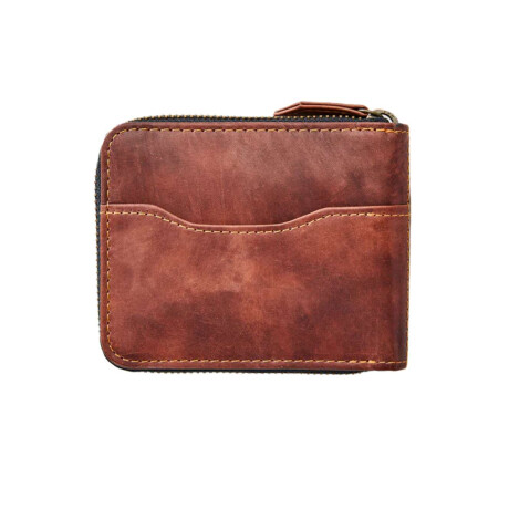 Billetera Rip Curl Searchers Rfid Zip Slim Marrón