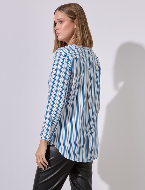 Blusa Stripes BLANCO/MULTI