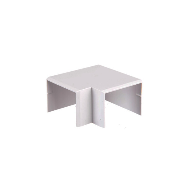 Codo plástico 90° blanco para ducto 40x30mm ZO0743