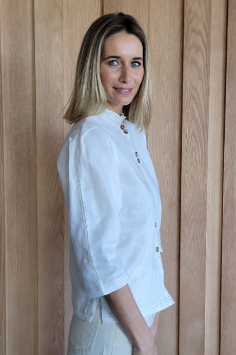 Camisa Carlotta 2.0 Puro Lino Blanco